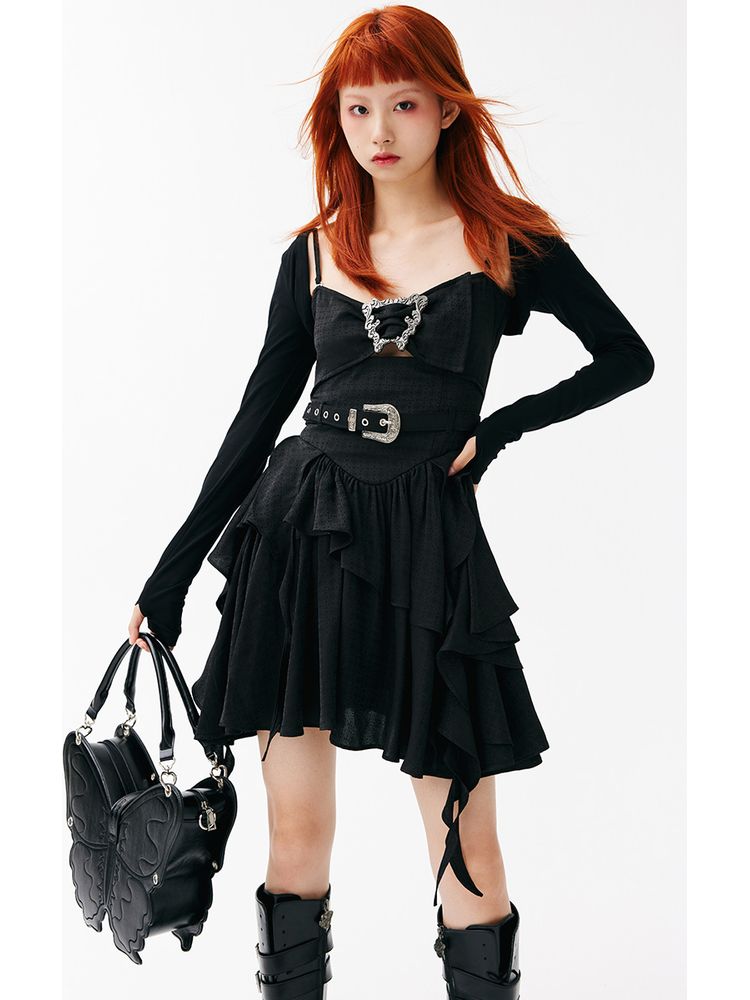 Rock Girl Sling Dress【s0000001556】