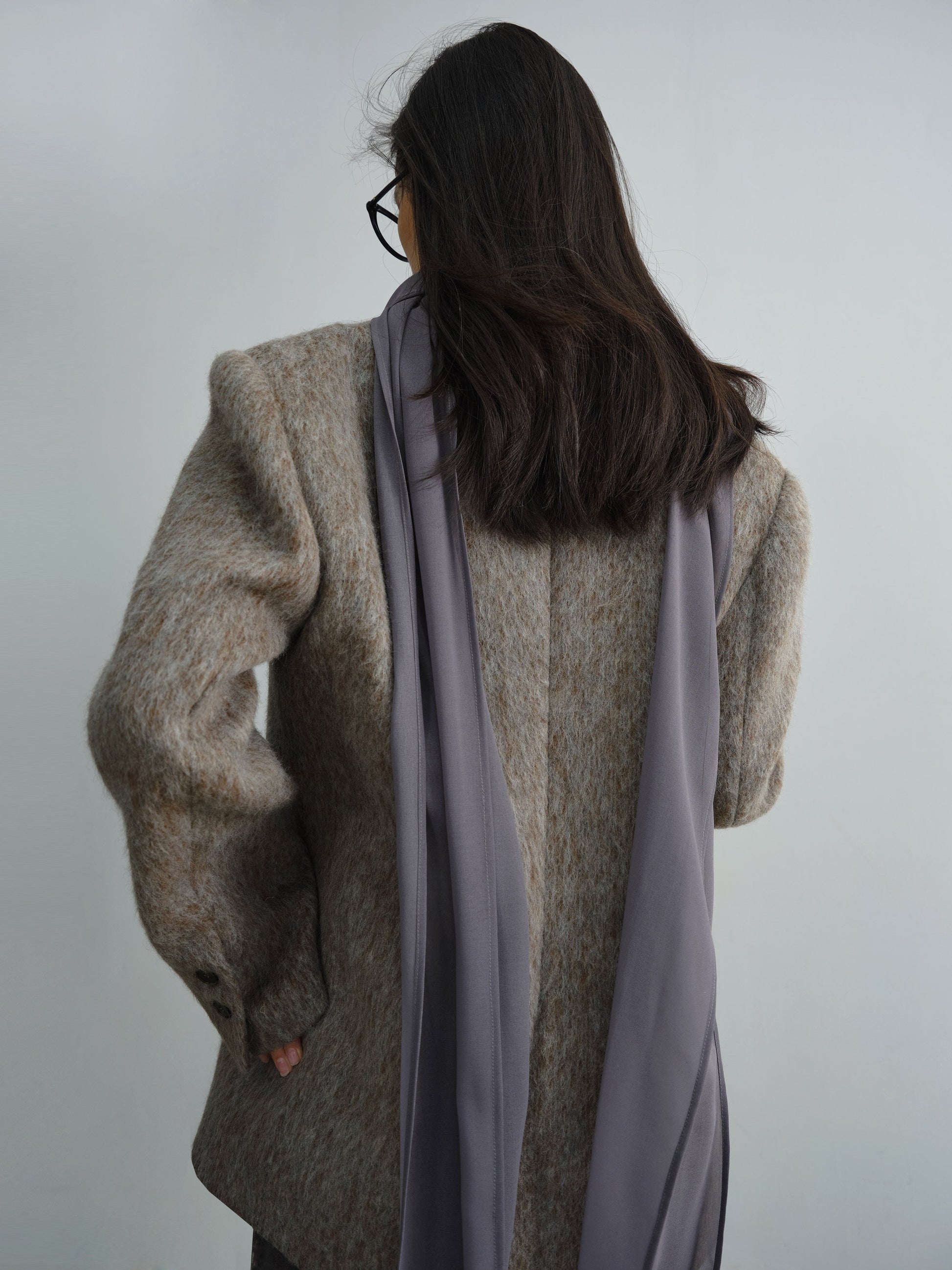 Elegant Earth Color Loose Silhouette Jacket