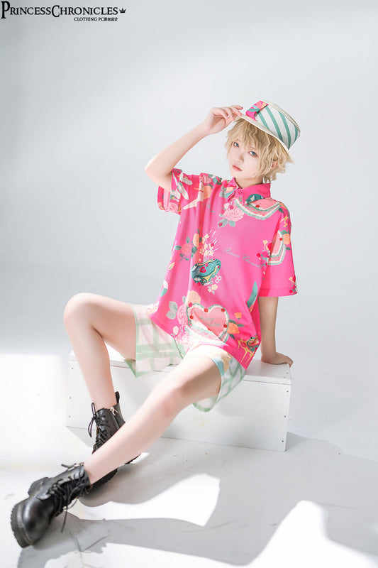 Princess Chronicles - Summer Printed Blouse and Shorts