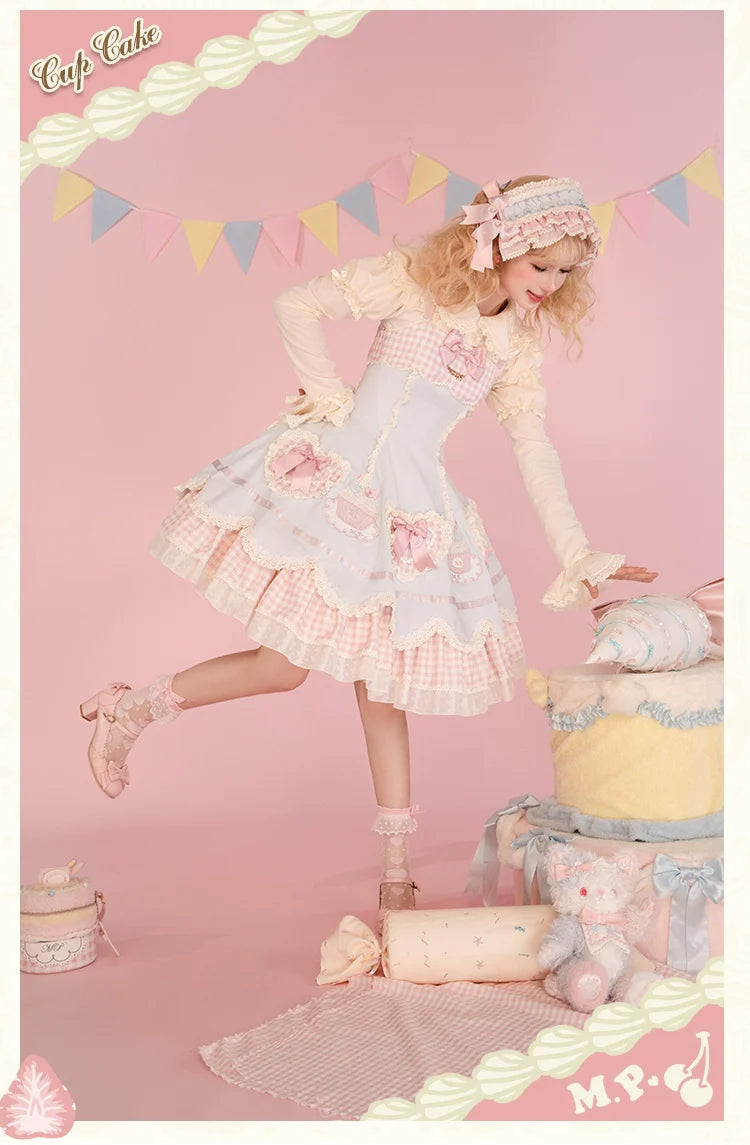 Mademoiselle Pearl - Cup Cake - Sweet Lolita OP Dress Kawaii Lolita JSK SK