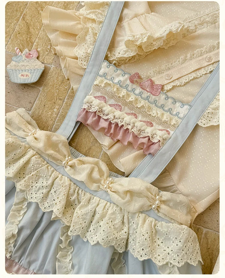 Mademoiselle Pearl - Cup Cake - Sweet Lolita OP Dress Kawaii Lolita JSK SK