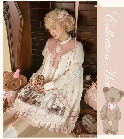 Mademoiselle Pearl - Lovely Lolita Dress OP Cloak Blouse SK Set