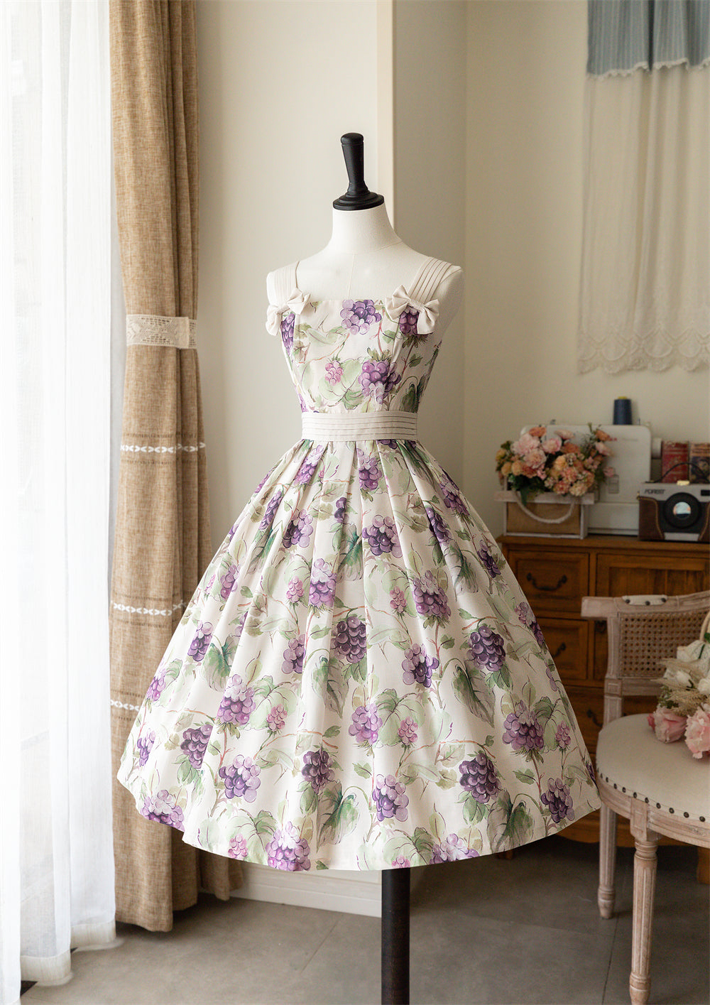 Forest Wardrobe - Forest Holiday - Elegant Lolita Foral Print JSK Dress Multicolors