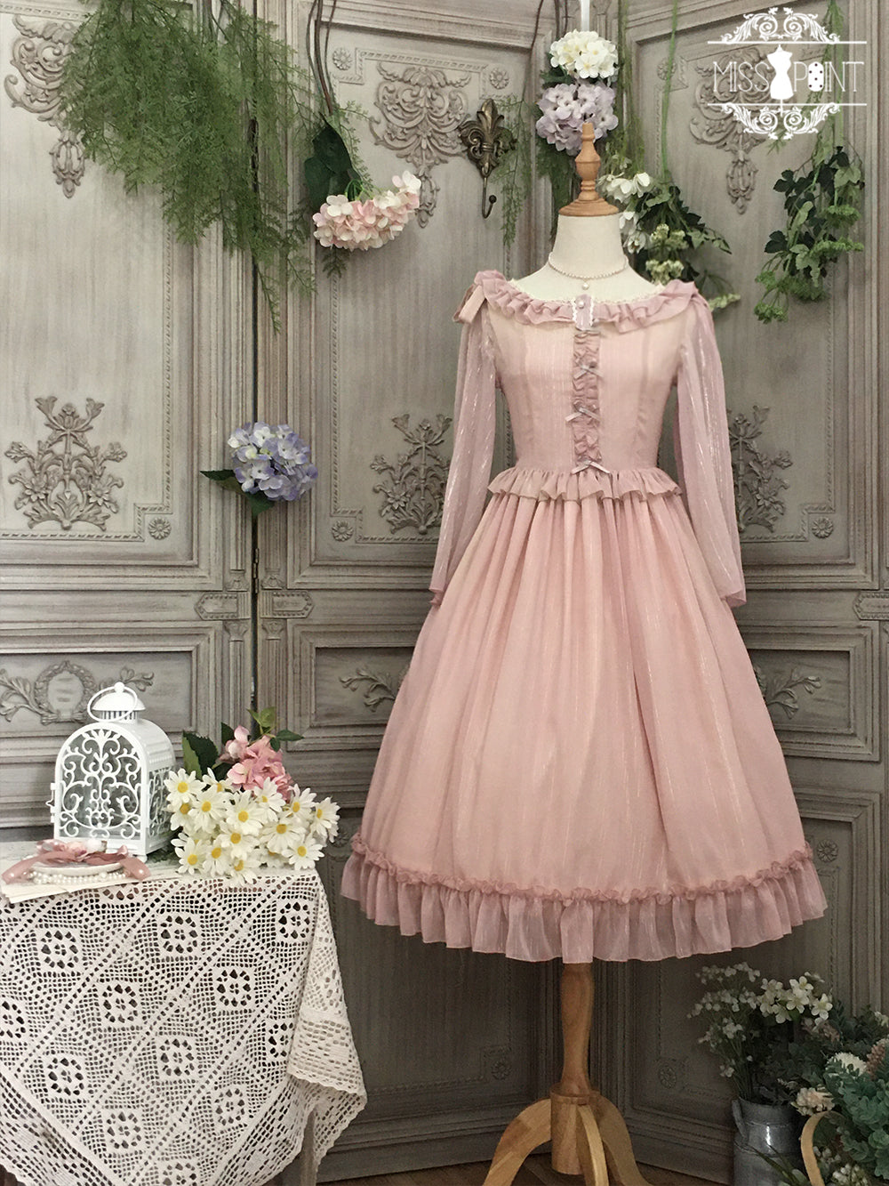 Miss point - Rhine Riverside - French Vintage Chiffon Lolita JSK