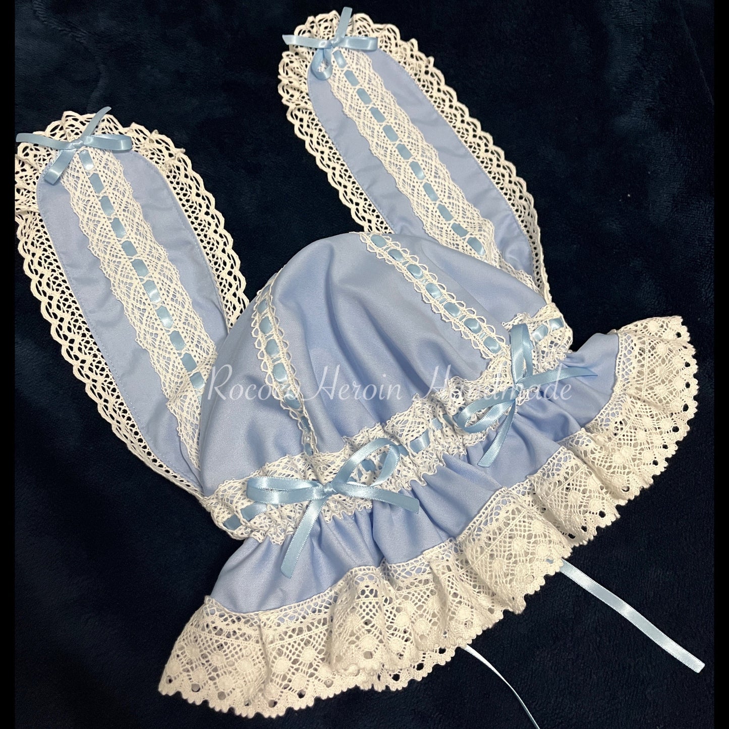 RococoHeroin - Handmade Lolita Bunny Hat Multiple Colors