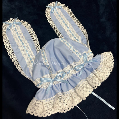 RococoHeroin - Handmade Lolita Bunny Hat Multiple Colors