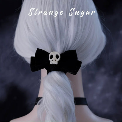 Strange Sugar - Gothic Hair Accessories Set Skulls Sharks Lolita Clips Headbands