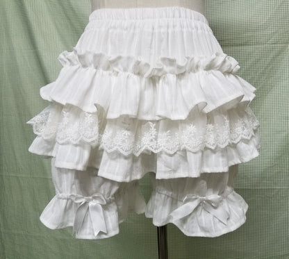 WangYan&Summer - Cotton Lolita Bloomers Tiered Pettipants