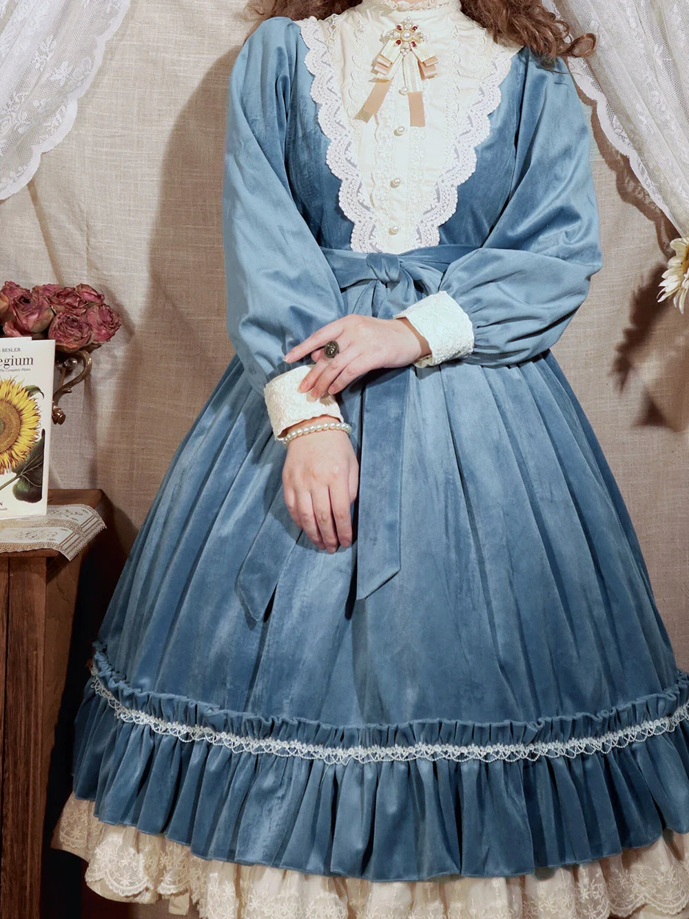 Miss Point - Customized Lolita Dress Vintage Elegant Velvet OP Dress