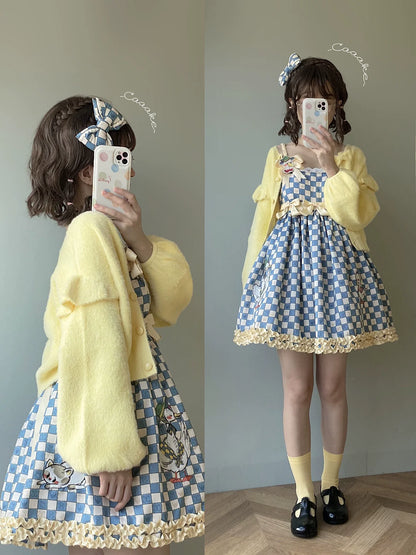 Chemical Romance - Hello Duck - Kawaii Lolita JSK Duck Print Lolita Dress