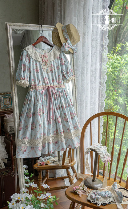 Miss Point - Customized Elegant Lolita OP Dress Cute Daily Girl Short Lolita Dress