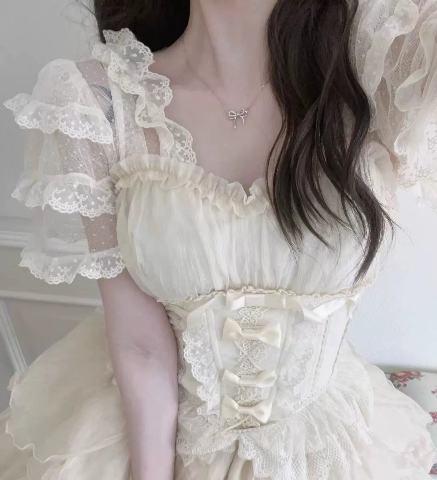 Original Design - Heart Flutter Love - Sweet Lolita Accessoriy Set and Inner Wear Multicolors