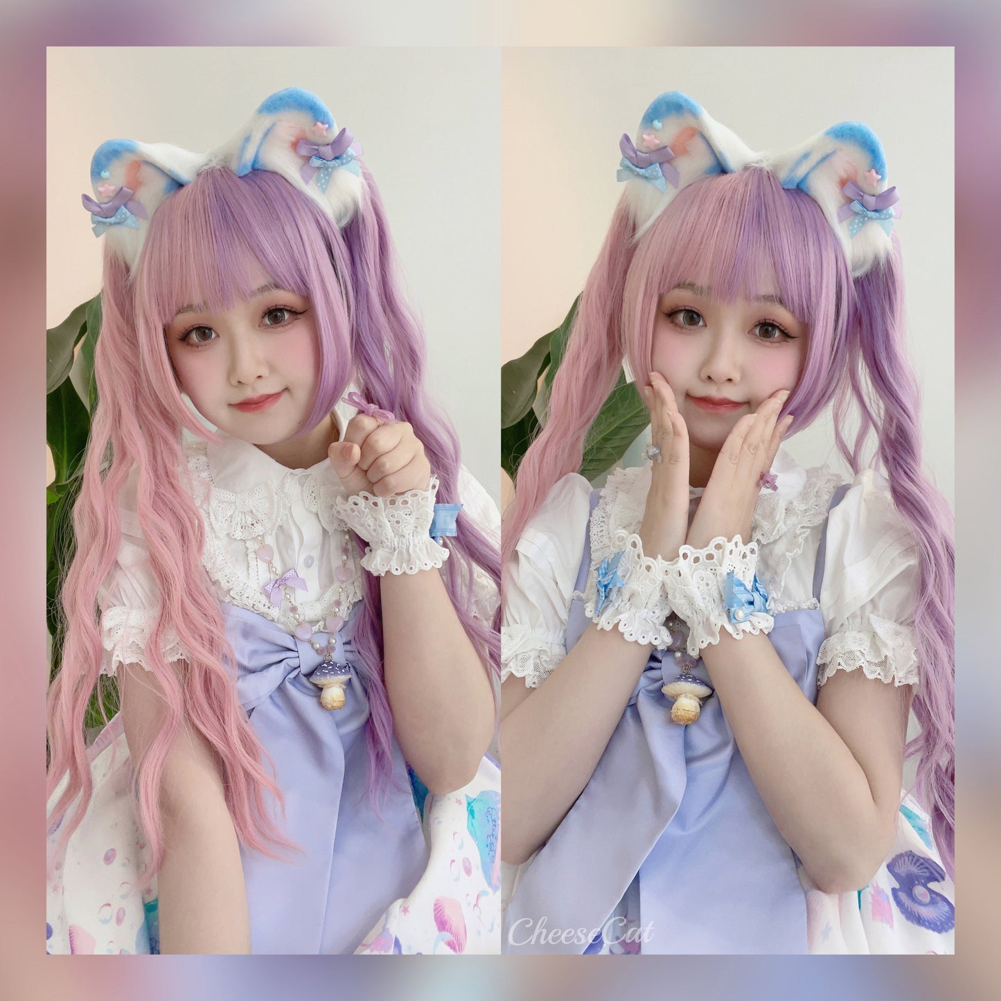 Cheese Cat - Sweet Lolita Dog Ears Shaped KC Multicolor