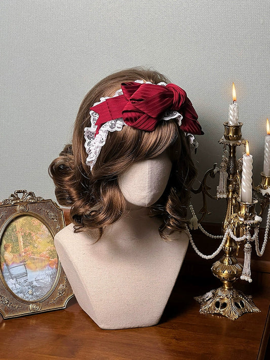Alice Girl - Arrogant Miss - Sweet Lolita Headband Bow KC Head Accessory