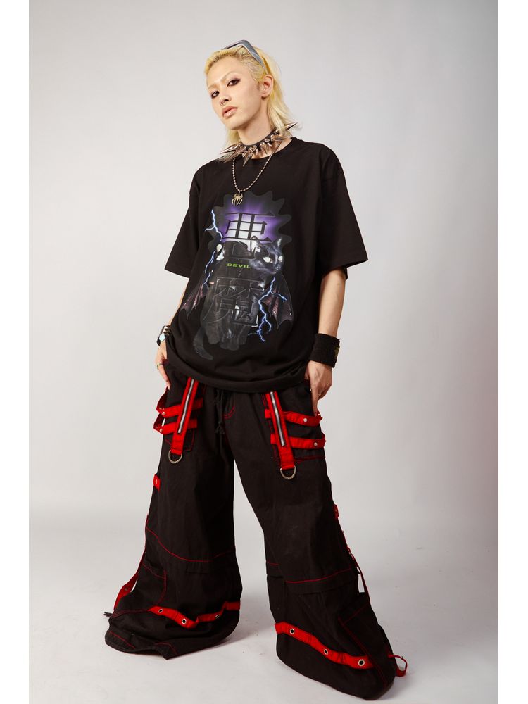 Angel and Devil loose T-shirt【s0000001845】