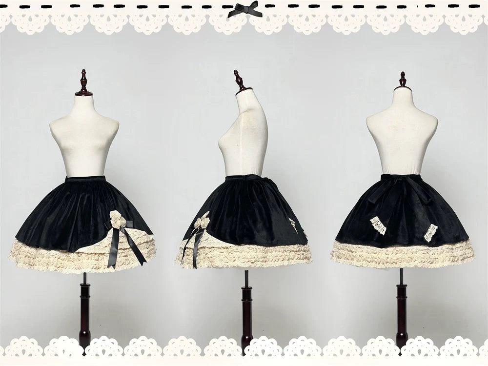 LeMiroir - Winter Solstice - Elegant Lolita Winter Short Coat & SK
