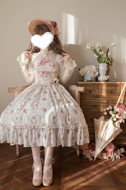 Miss Point - Customized Wood Rose 2.0 Elegant Vintage Jumper Dress