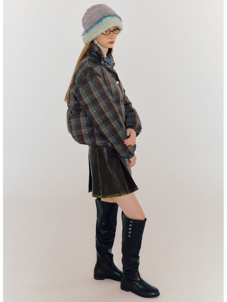 Plaid down jacket【s0000005069】