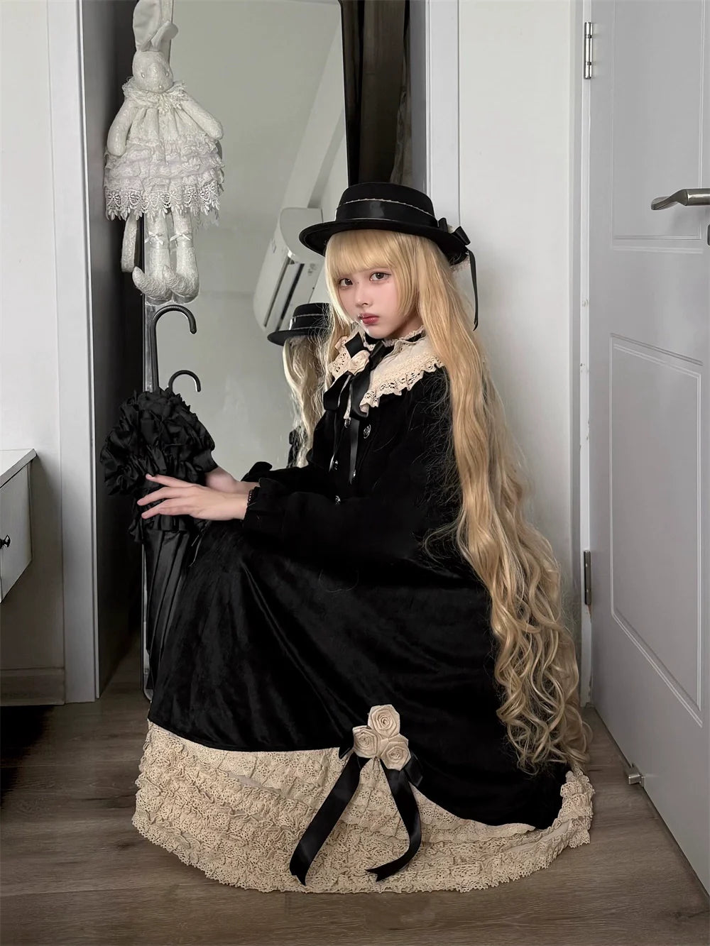 LeMiroir - Winter Solstice - Elegant Lolita Winter Short Coat & SK