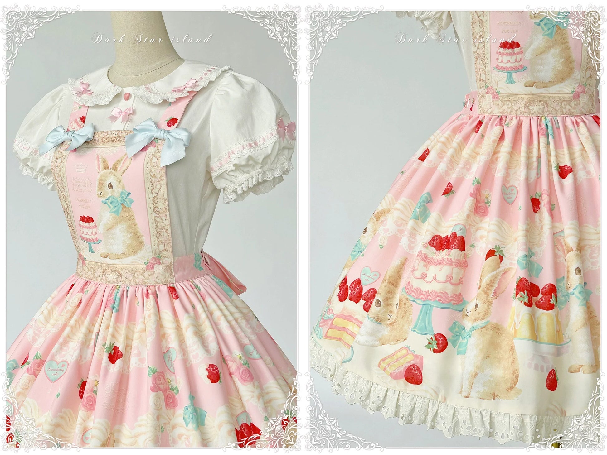 Dark Star Island - Honey Bunny Cake - Sweet Lolita JSK/OP/Strap SK/Shirt