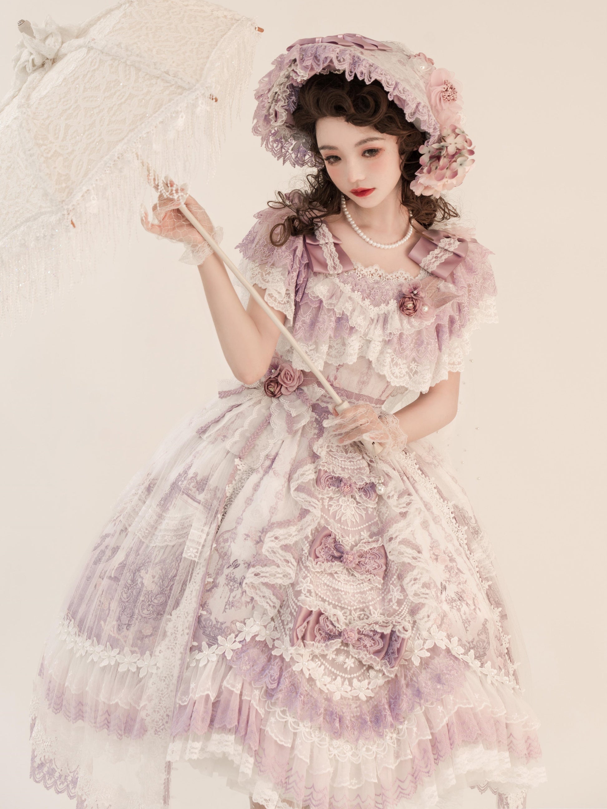 Garden Cat - Flower Wedding Lolita JSK Dress