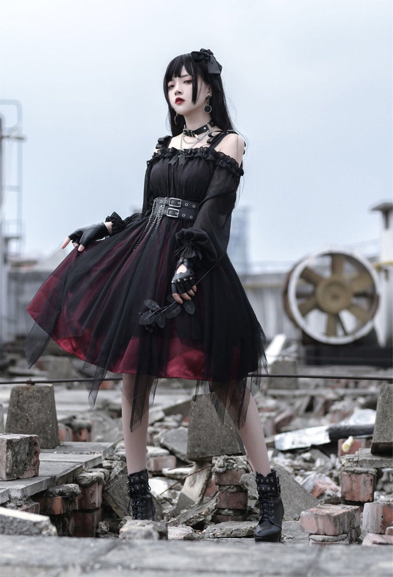 Your Princess - Gothic Lolita High Waist Black Dress