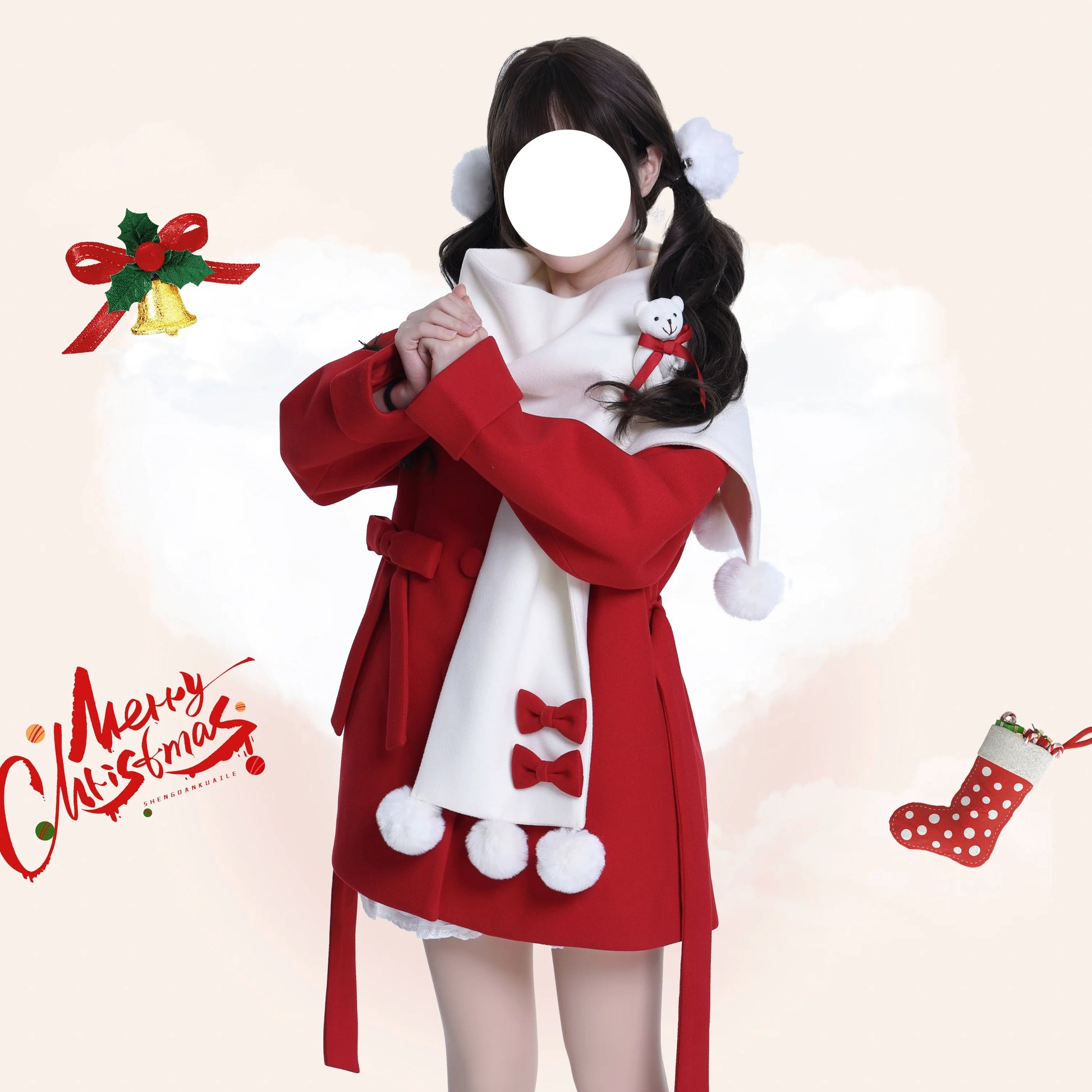 Platycodon House - Winter Sweet Lolita Coat Long Scarf Outerwear