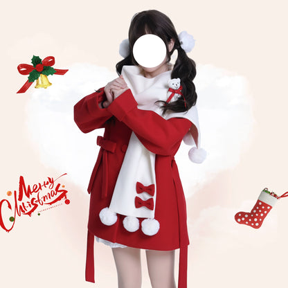 Platycodon House - Winter Sweet Lolita Coat Long Scarf Outerwear