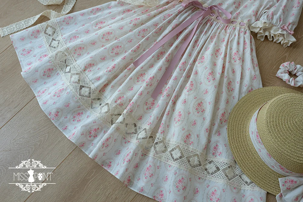 Miss Point - Customized Elegant Lolita OP Dress Cute Daily Girl Short Lolita Dress