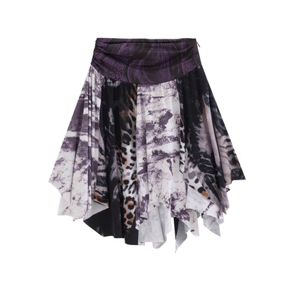 Patchwork Multi-Way Sheath Skirt【s0000007655】