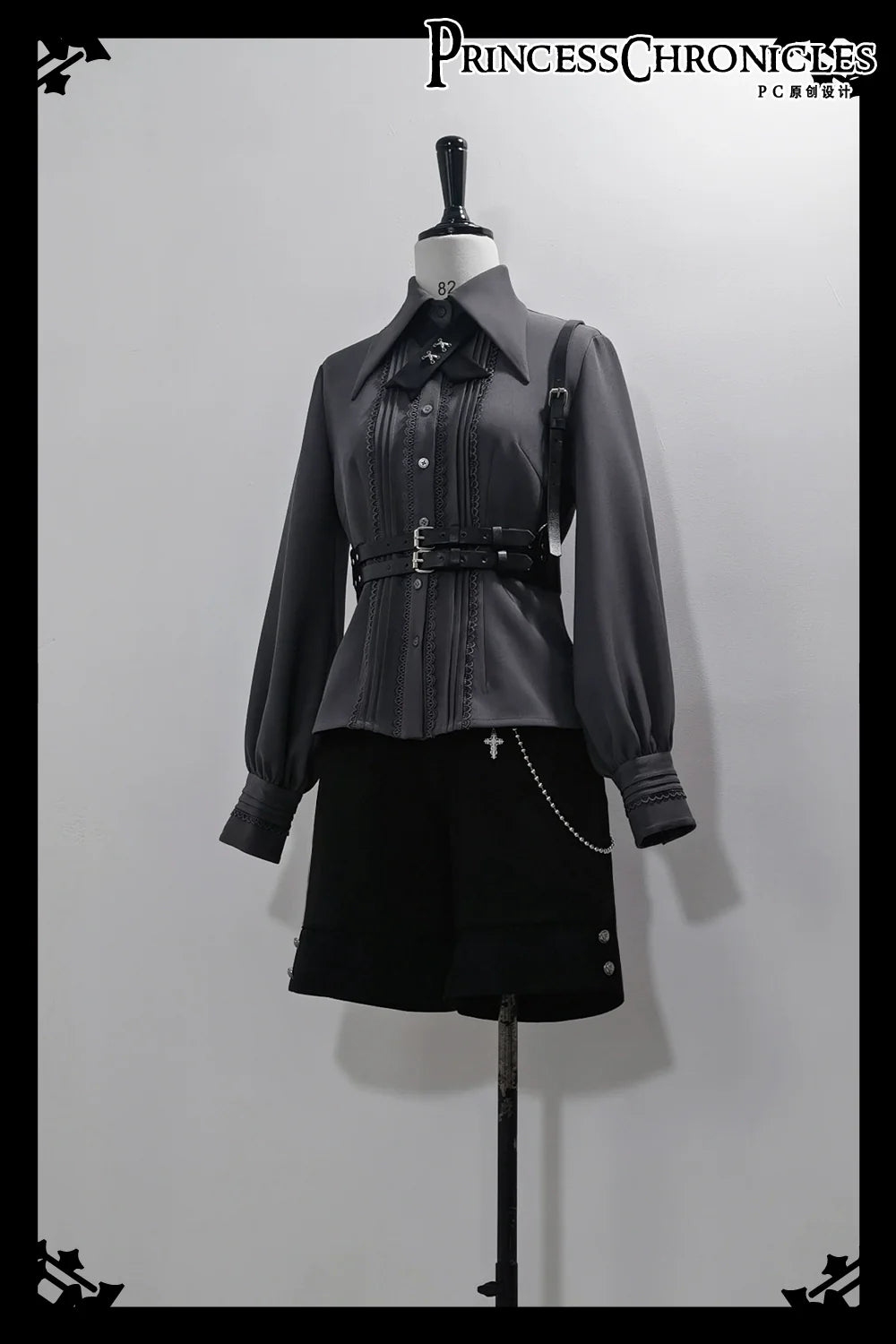 Princess Chronicles - Black Dragon - Gothic Lolita Shirt Retro Elegant Blouse Multicolors