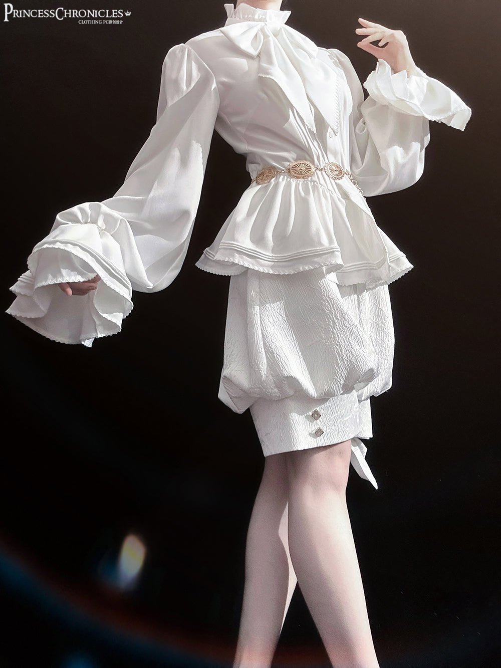 Princess Chronicles - Rabbit Hunting White Moonlight - Retro Gothic Lolita Metal Waist Chain