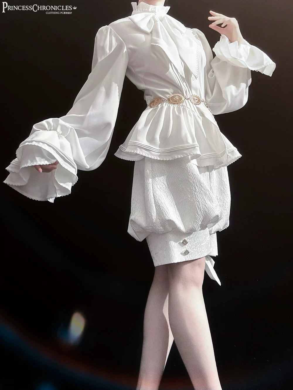 Princess Chronicles - Rabbit Hunting White Moonlight - Retro Gothic Lolita Metal Waist Chain