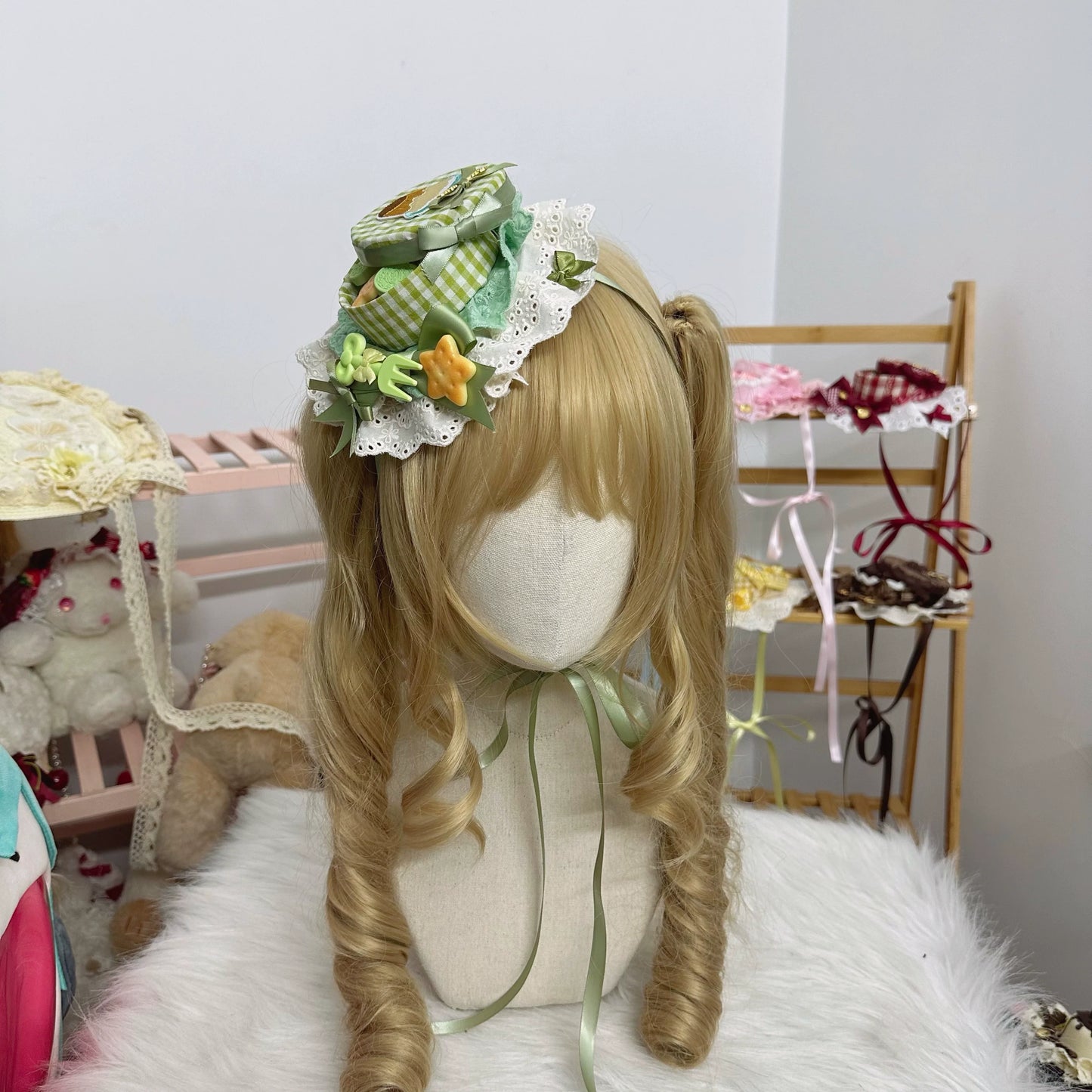 Chestnut Lolita - Sweet Lolita Candy Box Hat Handmade Lolita Top Hat