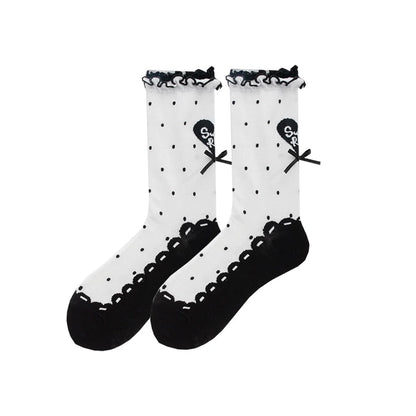 Roji Roji - Sweet Lolita Socks Cute Lolita Short Socks With Polka Dot