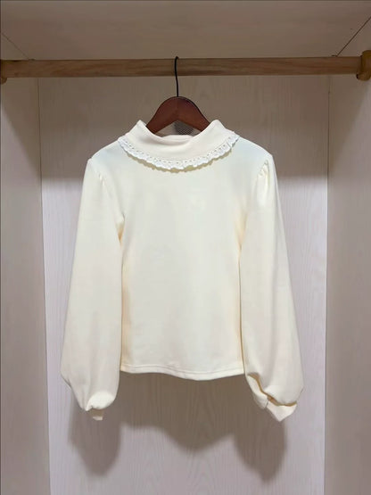 MeowMeow - Winter Lolita Top Autumn Winter Puff sleeve Innerwear