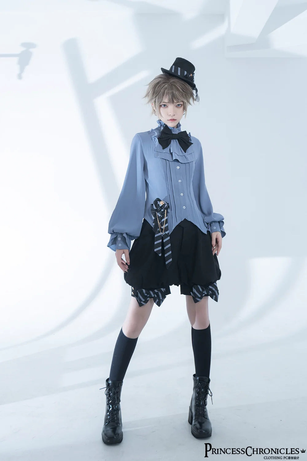 Princess Chronicles - Narrative Rule - Ouji Lolita Shorts Set, Long Vest