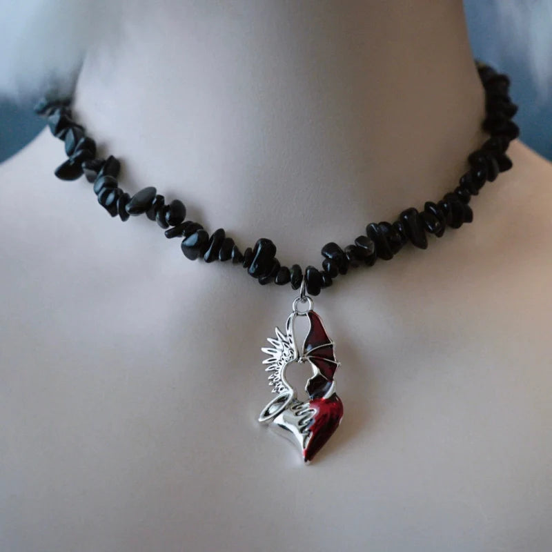 Strange Sugar - Handmade Gothic Lolita Choker, Multiple Pendant
