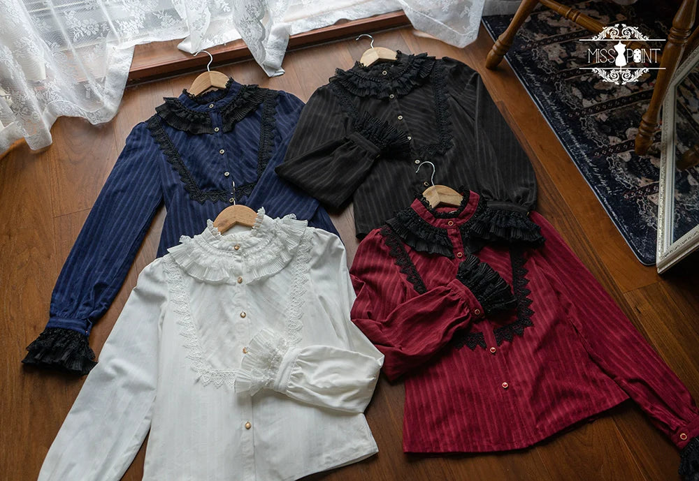 Miss Point - Custom-Made Lolita Elegant Stand Collar Lolita Shirt