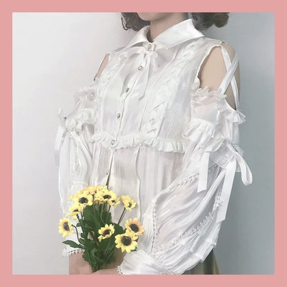 OCELOT - Lolita Blouse Yuelong Poem Long Sleeve Inner Shirt