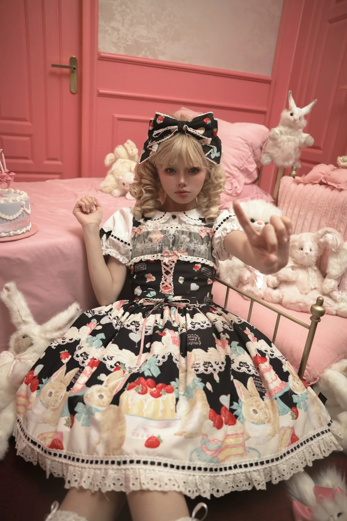 Dark Star Island - Honey Bunny Cake - Sweet Lolita JSK/OP/Strap SK/Shirt