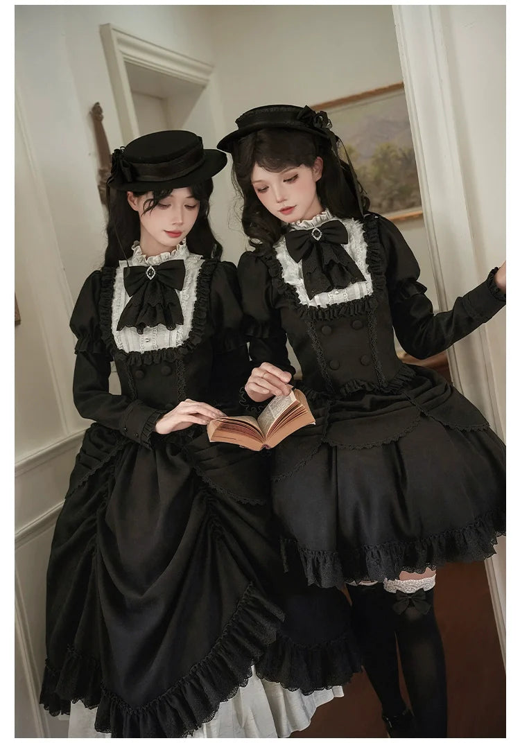 With PUJI - Fog City Time Difference - Classic Lolita SK & Blouse Suit