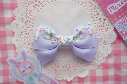 Cat Tea Party - Handmade Sweet Lolita Bow Hair Clip Cute Imitation Cream Cake