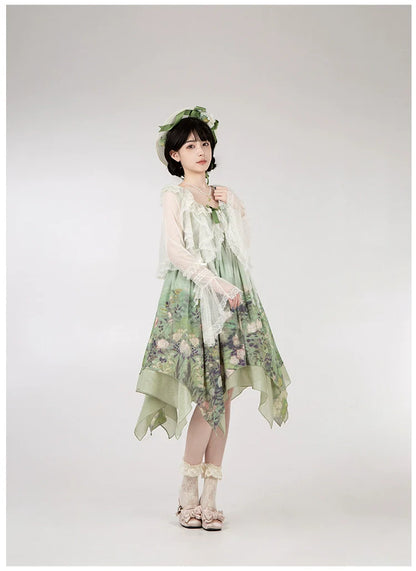 With PUJI - Letters and Poetry - Summer Classic Lolita Tulle Lace Bolero with Multi-Color