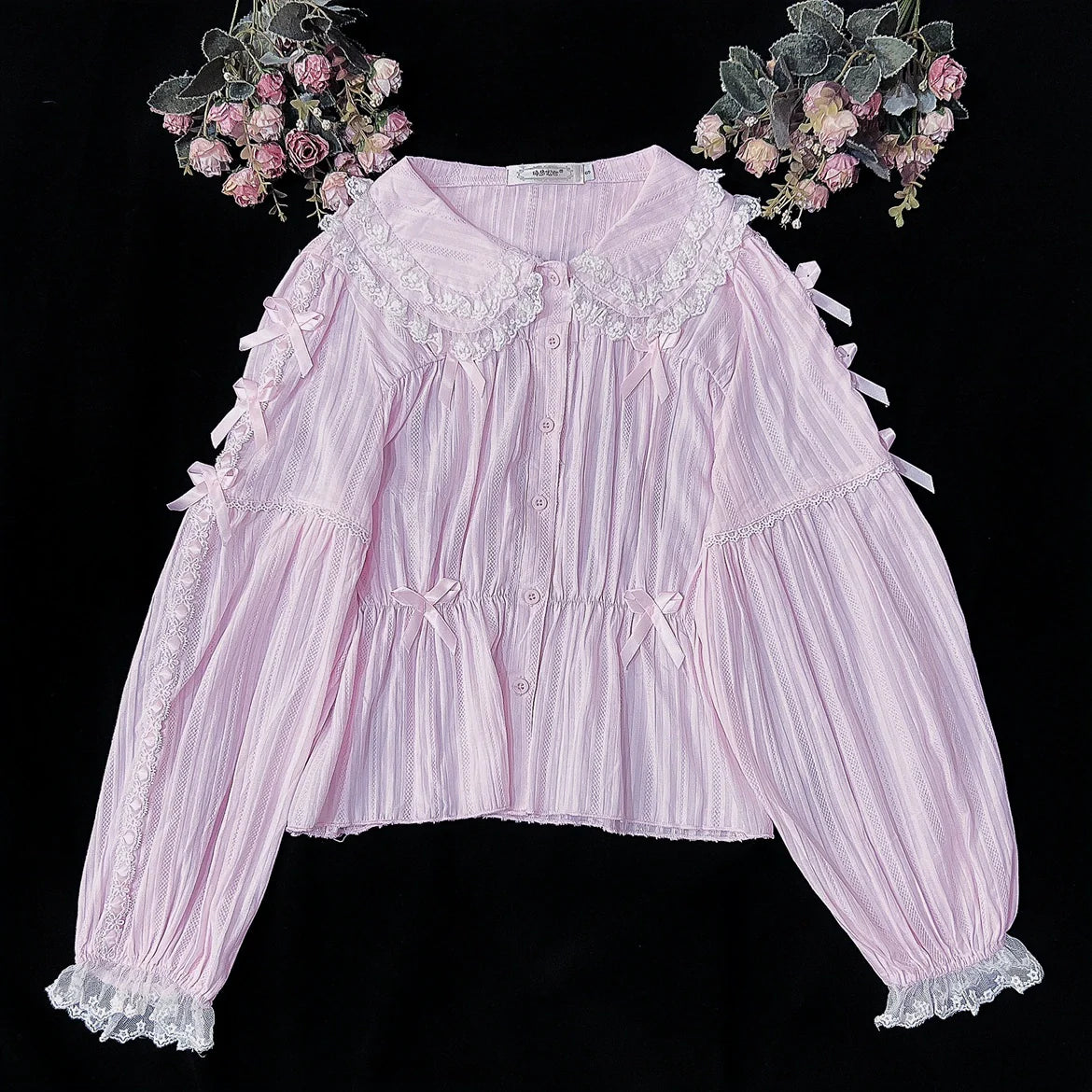 DMFS Lolita - Sweet Lolita Shirt Doll Collar Blouse High-waisted
