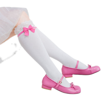 Roji roji - Spring Bow Lace Sweet Cotton Socks