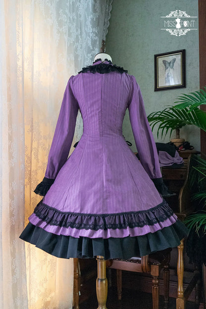 Miss Point - Perintz Manor - Gothic Lolita OP Long Sleeve Retro Lolita Dress