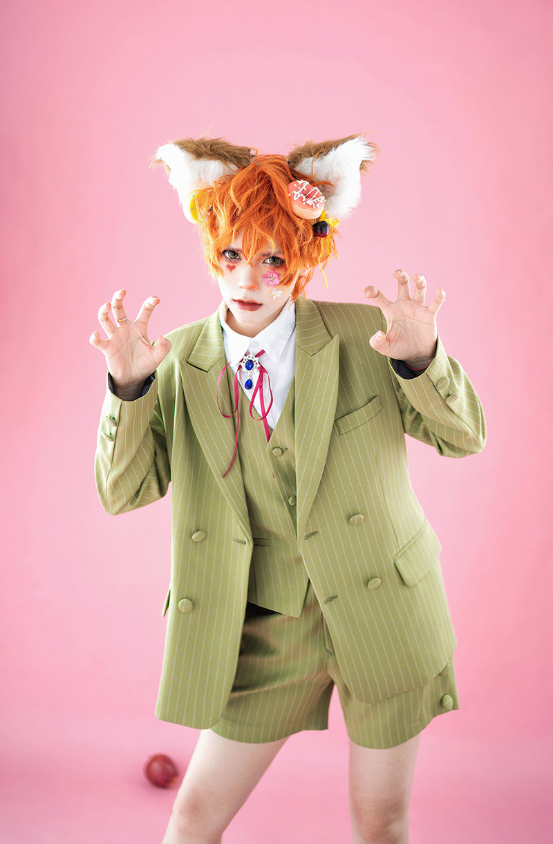 La Pomme - Ouji Lolita Stripe Suit Multicolor Custom Size