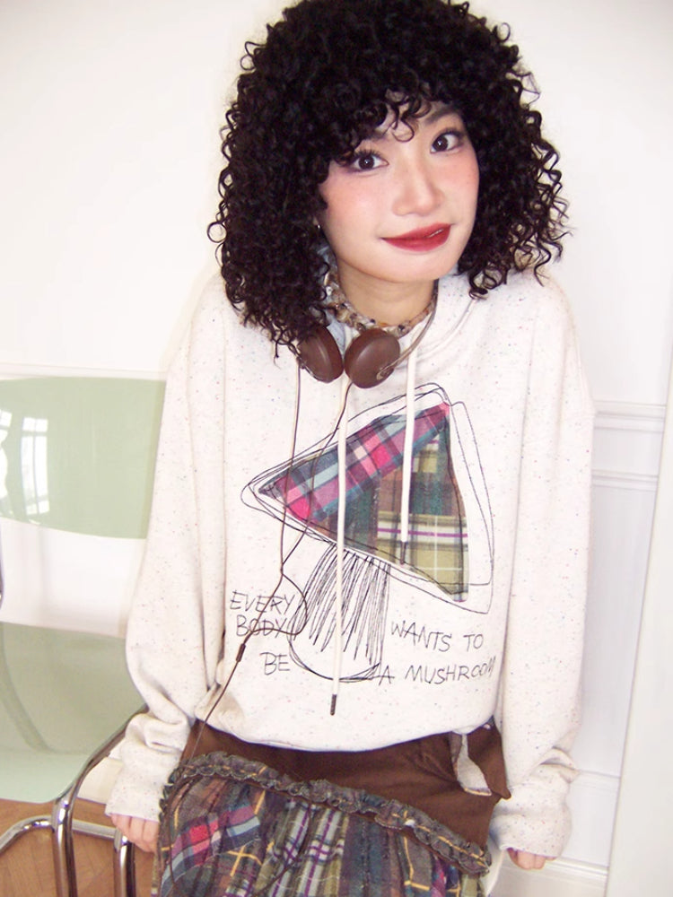 Hooded embroidered sweatshirt【s0000006559】