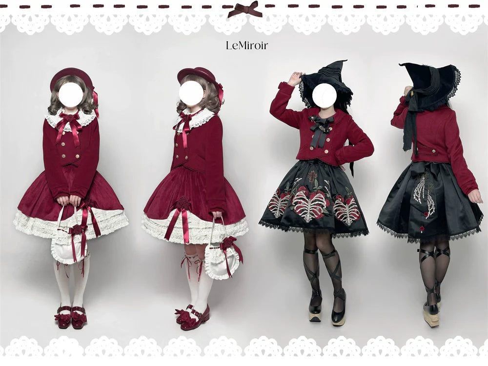 LeMiroir - Winter Solstice - Elegant Lolita Winter Short Coat & SK